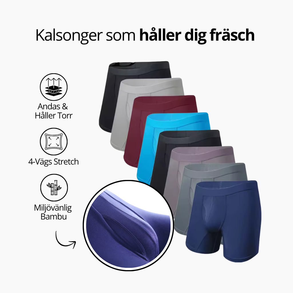 Trumen® 8-Pack Bambu Kalsonger